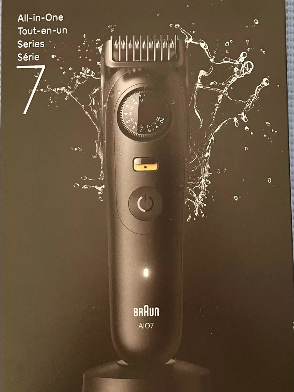 Braun AIO7 All-in-One Waterproof Trimmer - Black NIB
